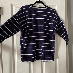 Navy Coastal Top 3/4 Sleeve